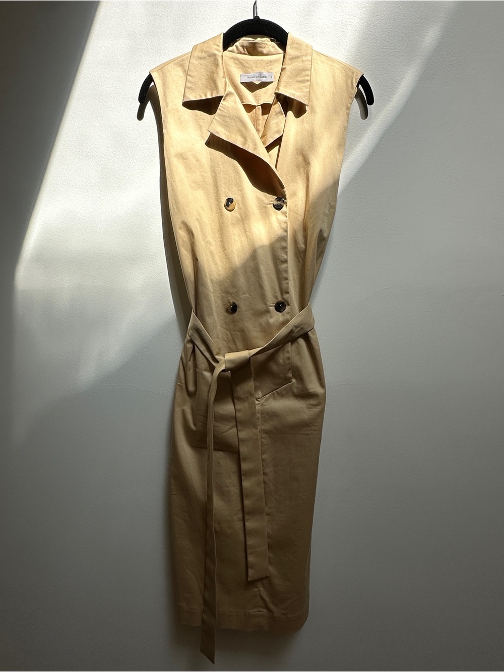 Rene Lezard - Sleeveless Double-Breasted Trench Dress